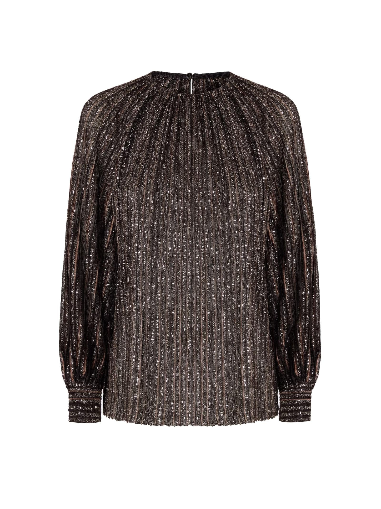 Maglia girocollo lamé DS25WN17BK01CL S80E3 MISSONI 