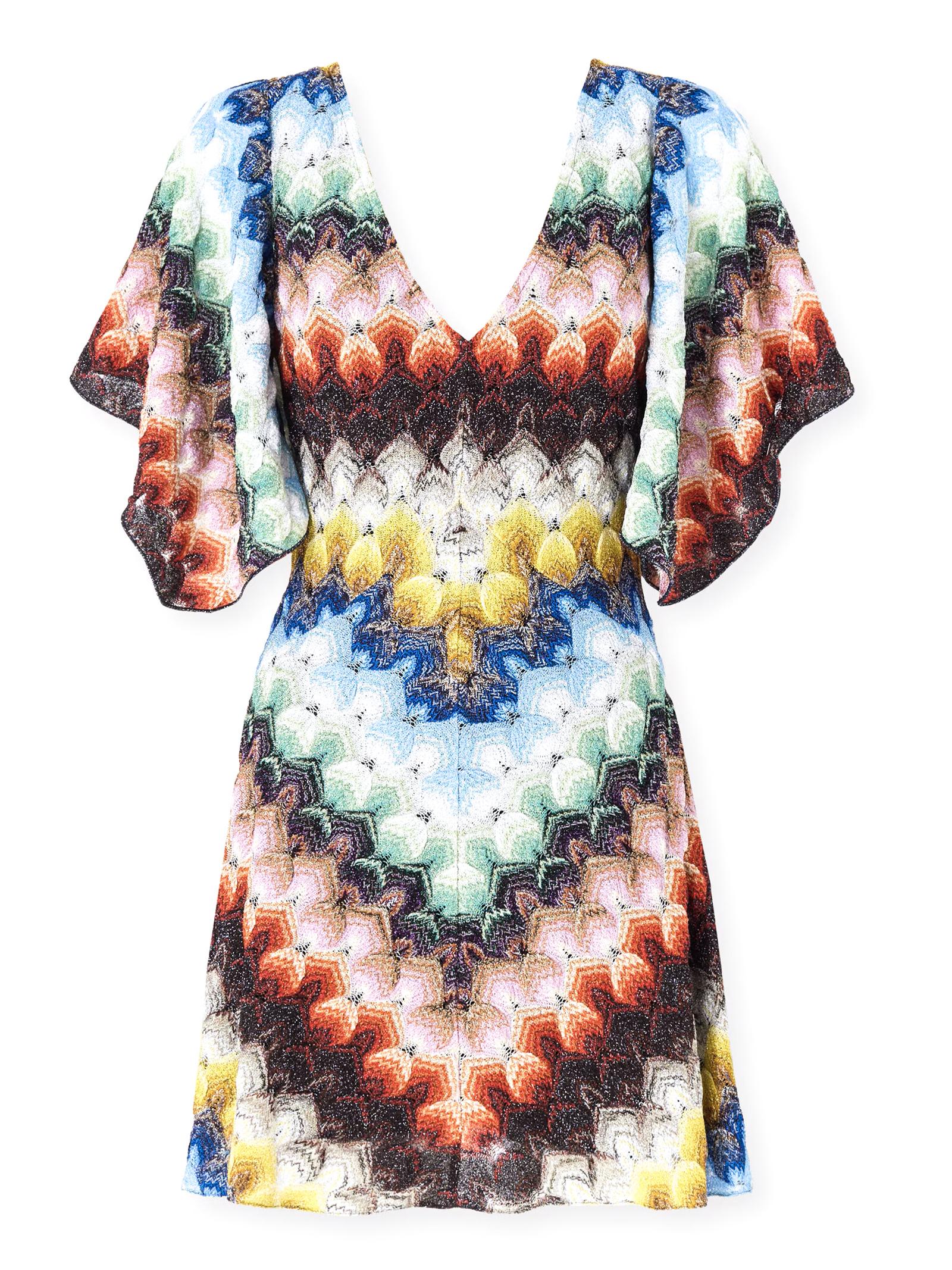 Abito corto con scollo a V DS26SG44BR015J SMSNV MISSONI 