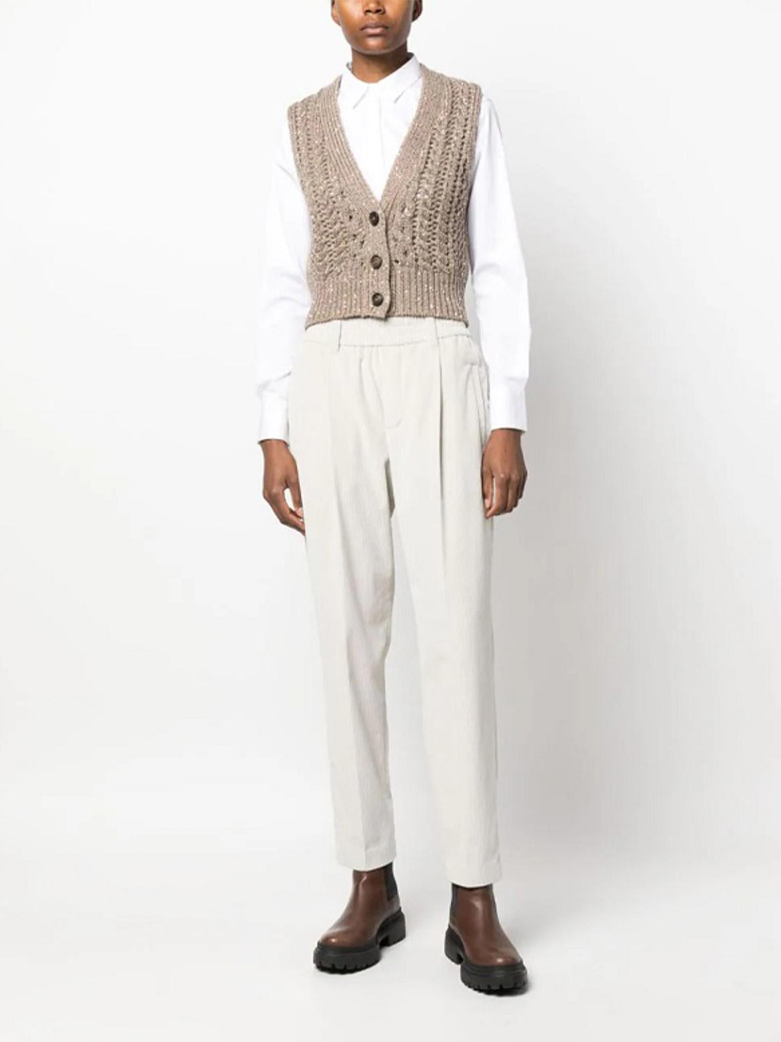 Gilet in cashmere MPA361116 CSD65 BRUNELLO CUCINELLI 