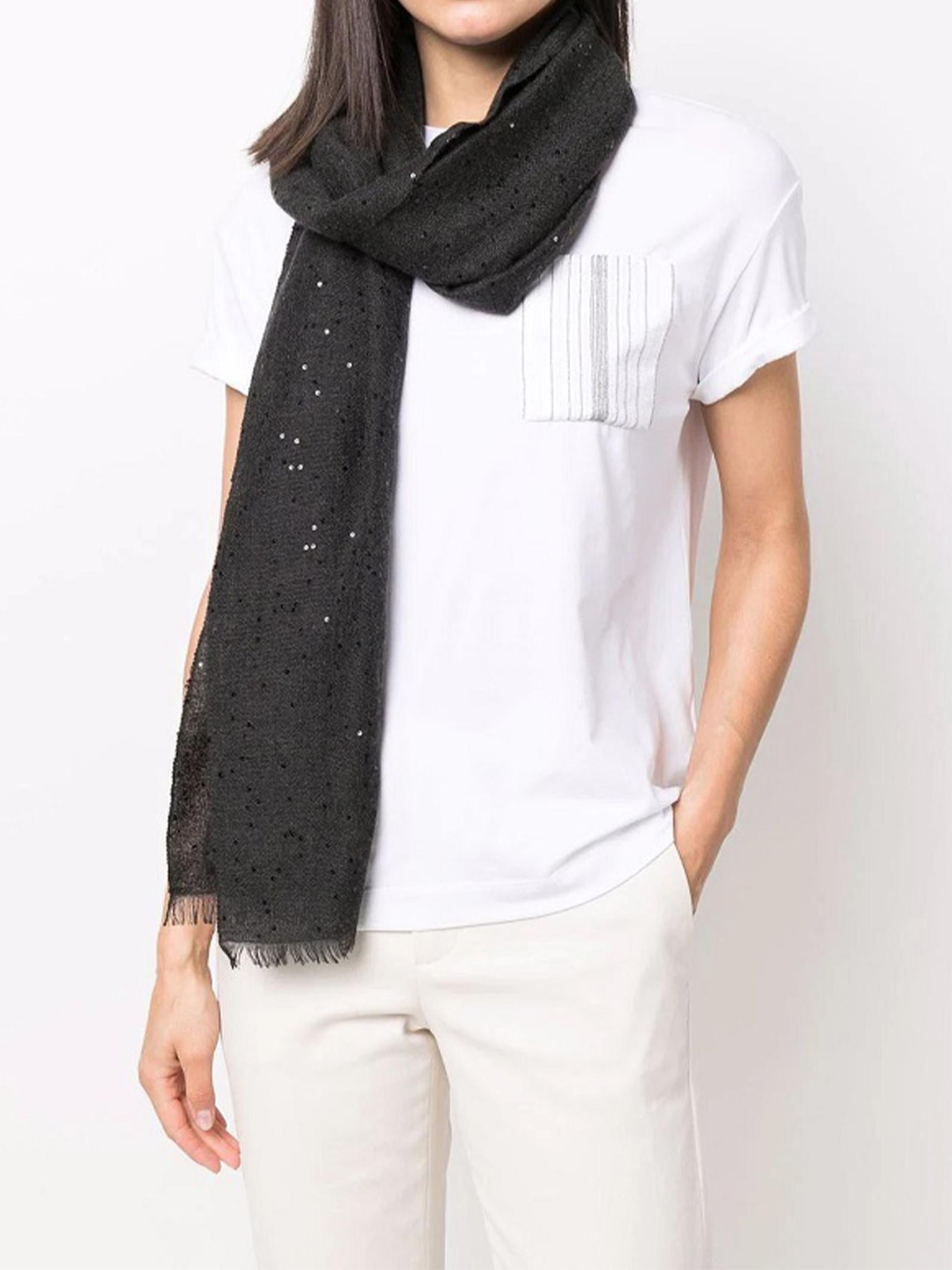 Sciarpa in cashmere e seta MSC915029 C2803 BRUNELLO CUCINELLI 