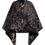 Mantella reversibile in jacquard