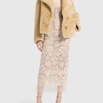 Shearling oversize D470I712LQO B4751 ERMANNO SCERVINO 