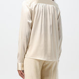 Camicia in raso D454K605TBW 10602 ERMANNO SCERVINO 