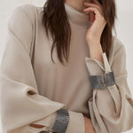 T-shirt collo alto in seta MB993EK714 C8561 BRUNELLO CUCINELLI 
