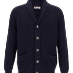 Cardigan scollo sciallato MNI708606 C2425 BRUNELLO CUCINELLI 