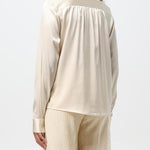 Camicia in raso D454K605TBW 10602 ERMANNO SCERVINO 