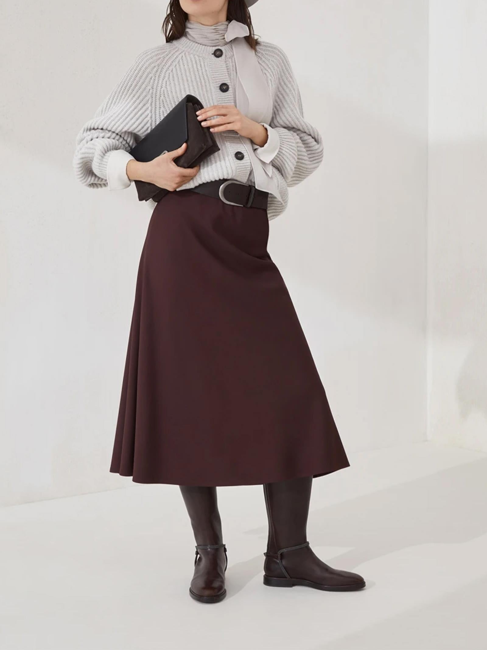 Gonna Flute MB143G3634 C4243 BRUNELLO CUCINELLI 