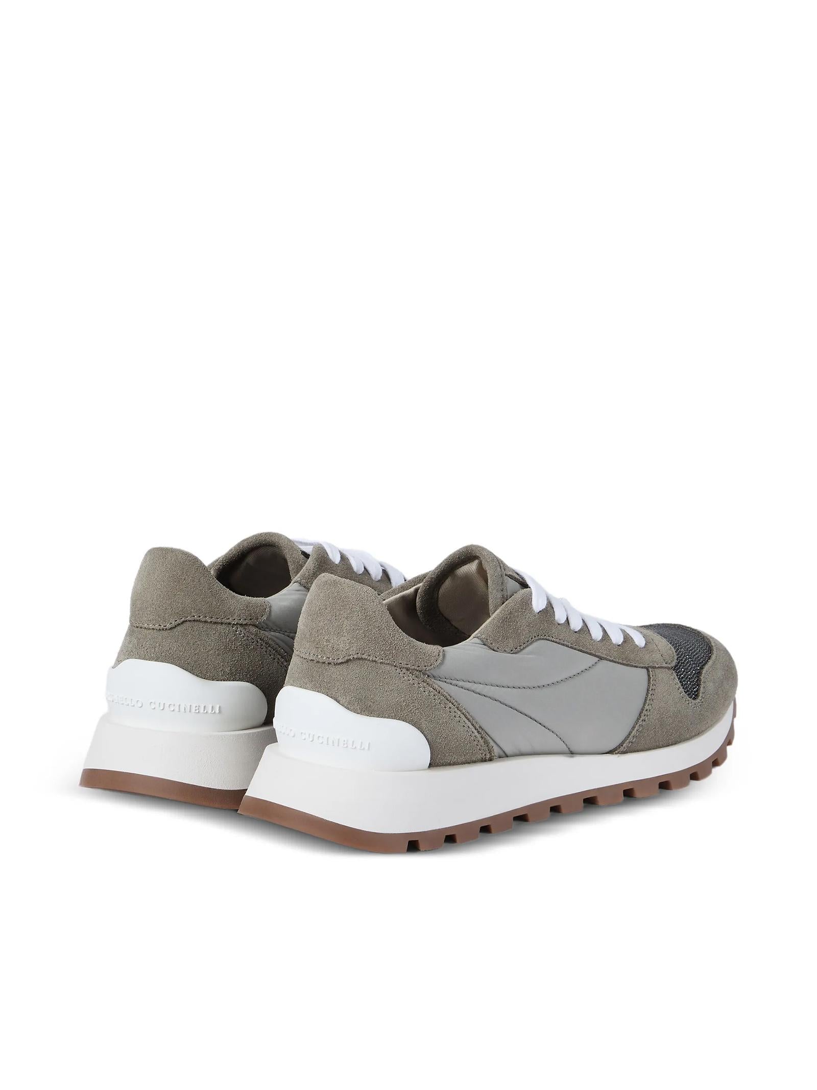 Runners in tessuto techno MZ47G1960 C7550 BRUNELLO CUCINELLI 