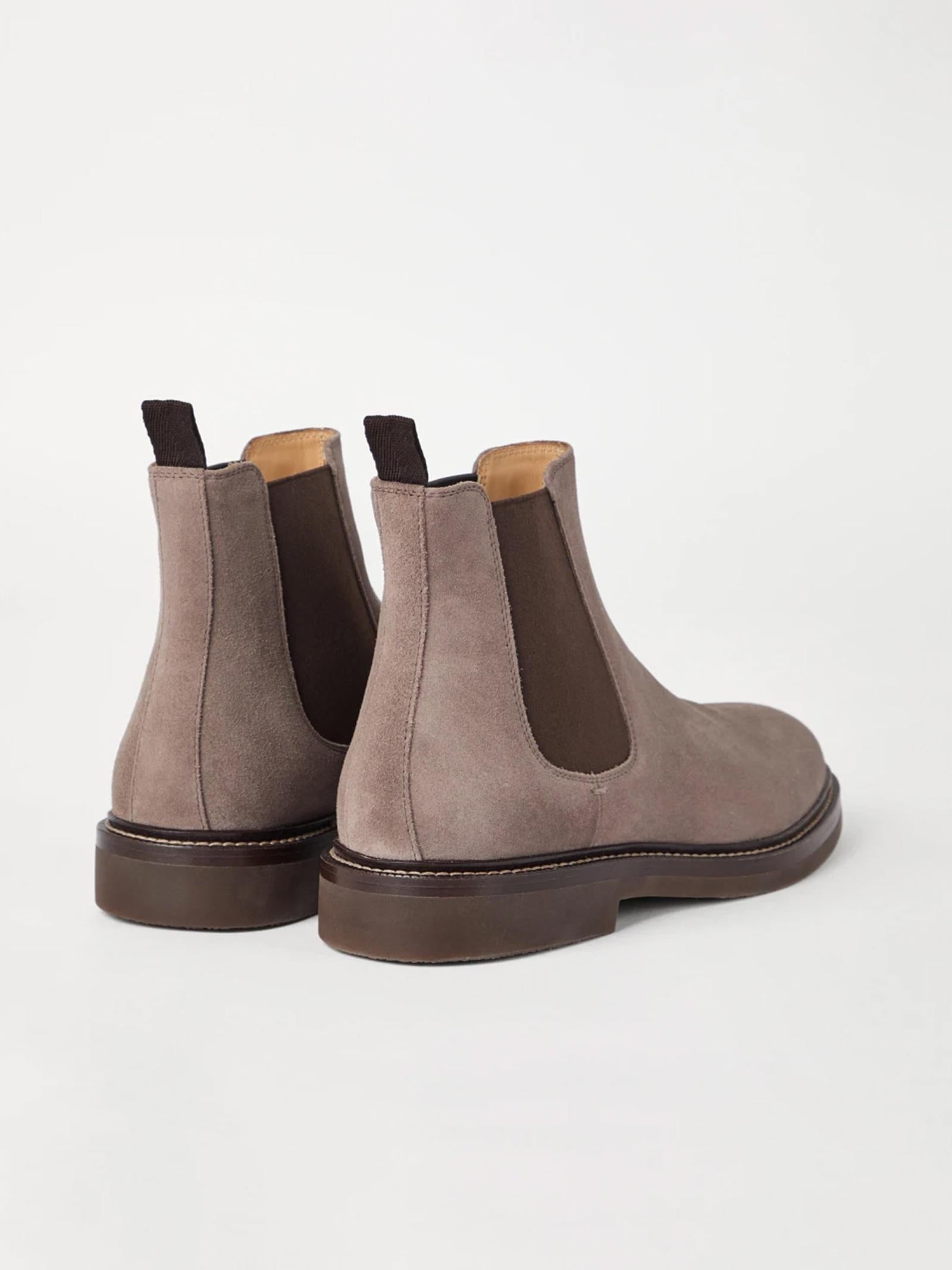 Stivaletti in camoscio MZUPEAE818 C2637 BRUNELLO CUCINELLI 