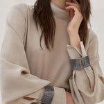 T-shirt collo alto in seta MB993EK714 C8561 BRUNELLO CUCINELLI 