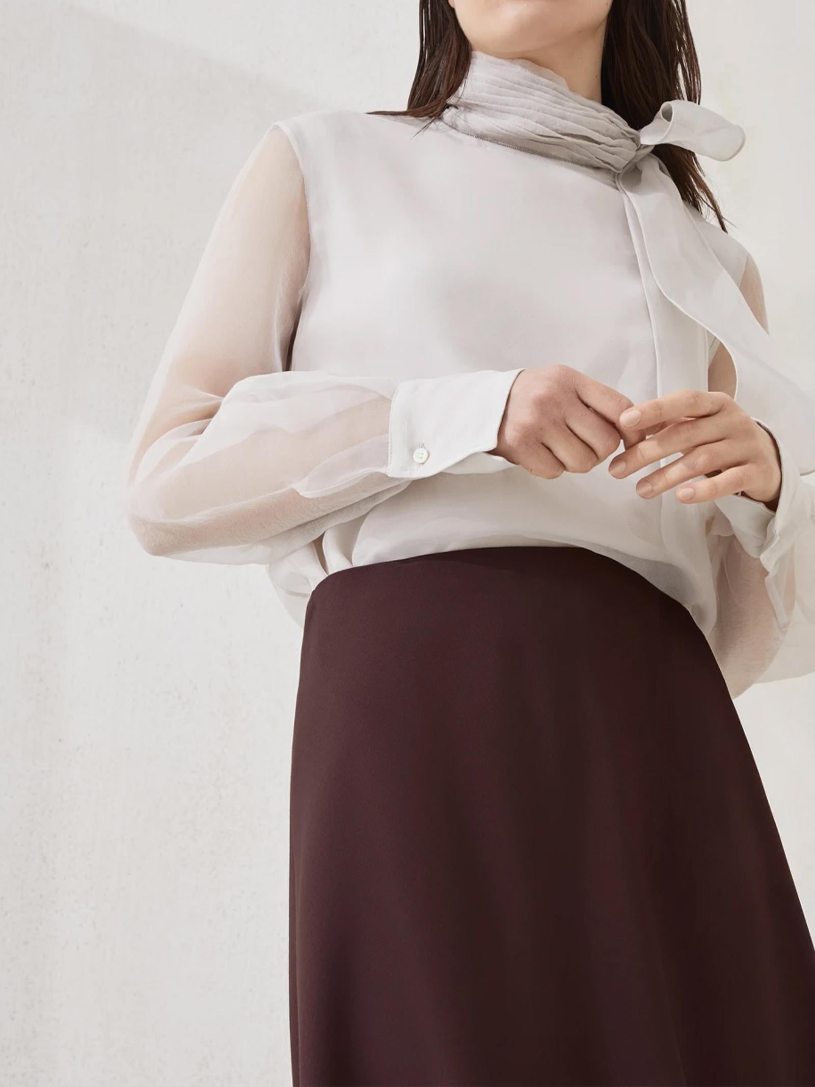 Gonna Flute MB143G3634 C4243 BRUNELLO CUCINELLI 