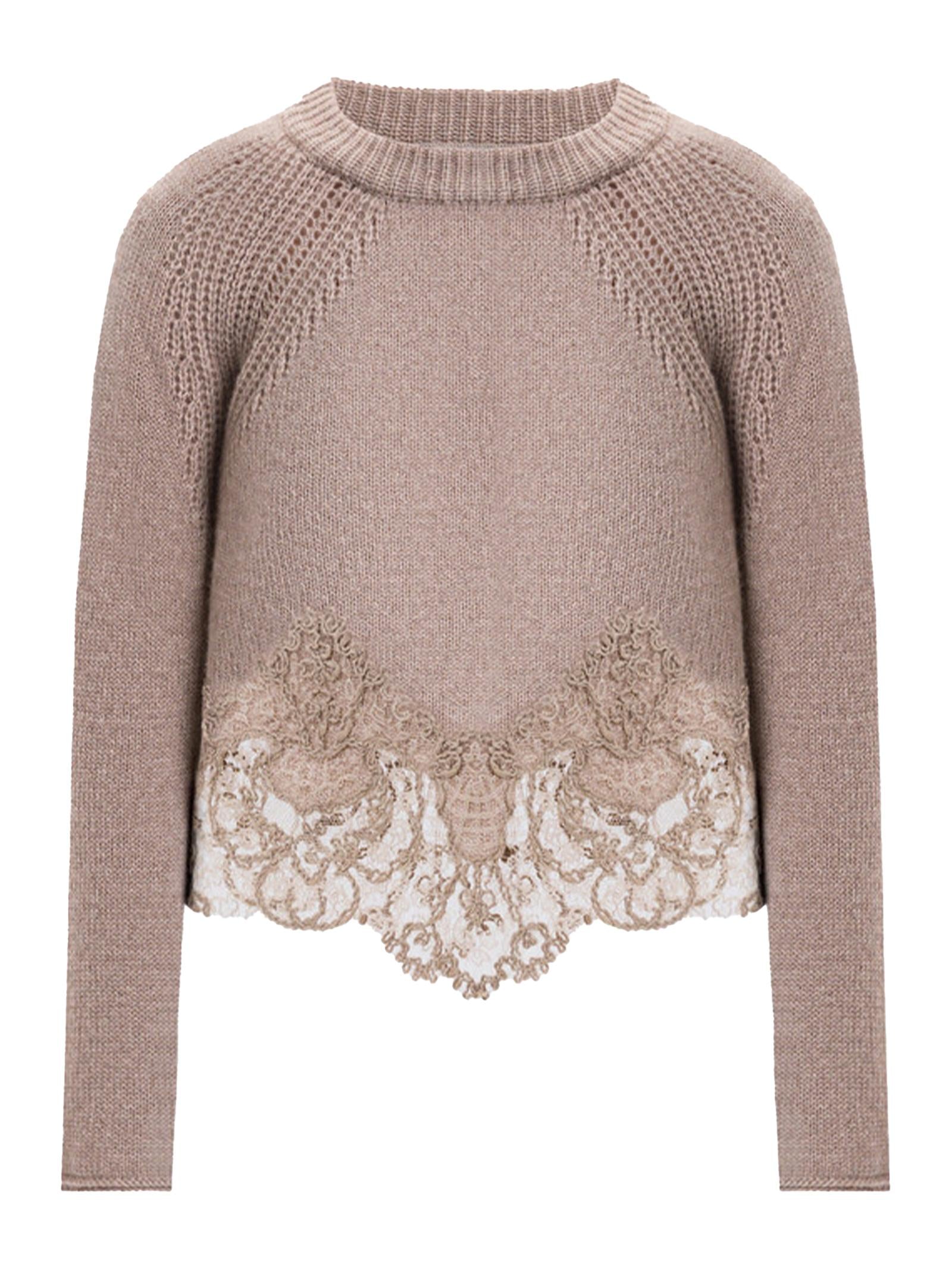 Maglia cropped in cashmere D475M305APKFX M1507 ERMANNO SCERVINO 