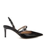 Slingback in vernice con gioiello D478Z350WNP 95708 ERMANNO SCERVINO 