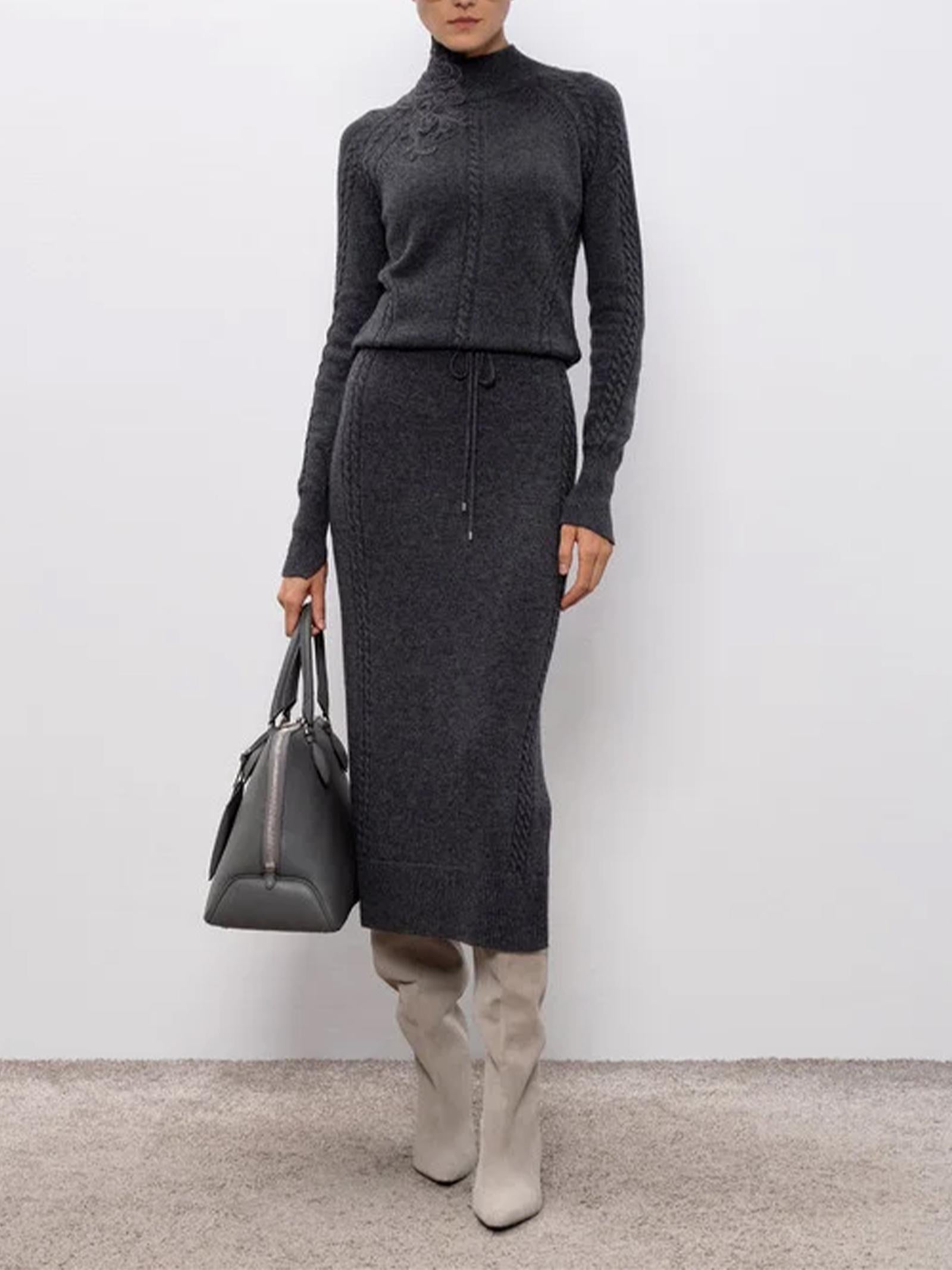 Gonna lunga a tubino D474O500NJG 84005 ERMANNO SCERVINO 