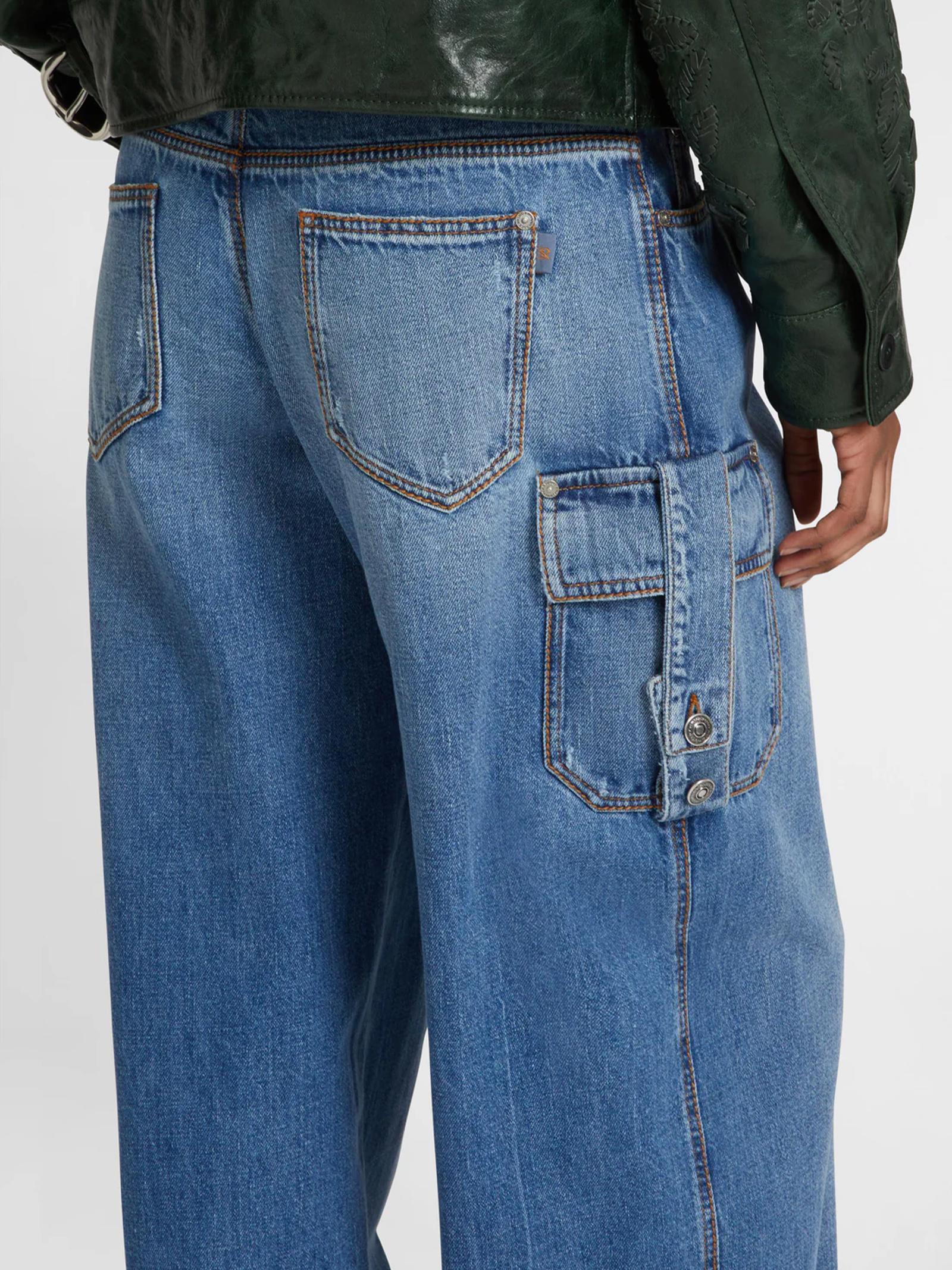 Jeans palazzo cargo D477P302GKW 94037 ERMANNO SCERVINO 