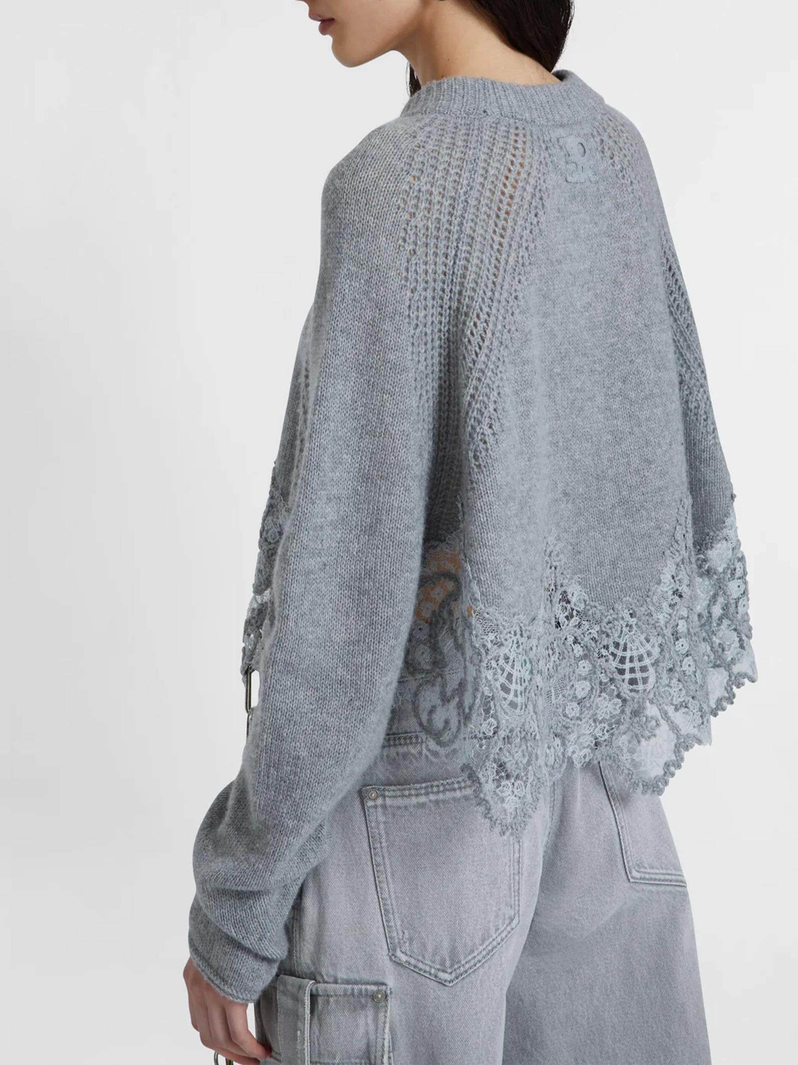 Maglia cropped in cashmere D475M305APKFX M2921 ERMANNO SCERVINO 