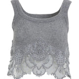 Top cashmere con pizzo D475L305APKFX M2921 ERMANNO SCERVINO 