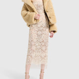Shearling oversize D470I712LQO B4751 ERMANNO SCERVINO 