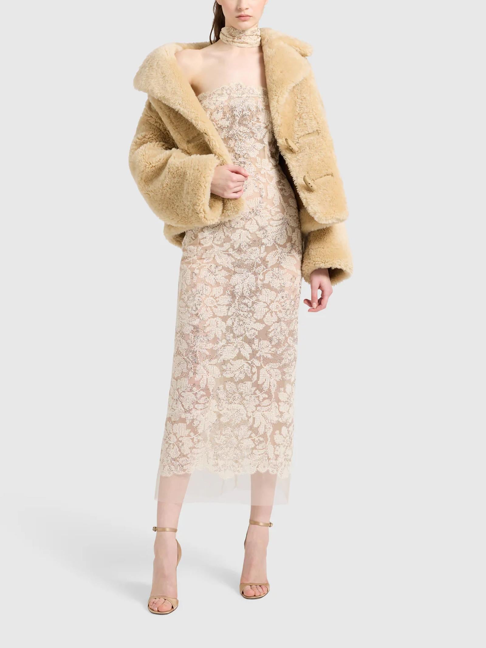 Shearling oversize D470I712LQO B4751 ERMANNO SCERVINO 