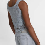 Top cashmere con pizzo D475L305APKFX M2921 ERMANNO SCERVINO 