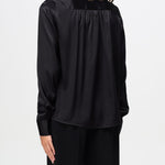 Camicia in raso D454K605TBW 95708 ERMANNO SCERVINO 
