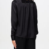 Camicia in raso D454K605TBW 95708 ERMANNO SCERVINO 