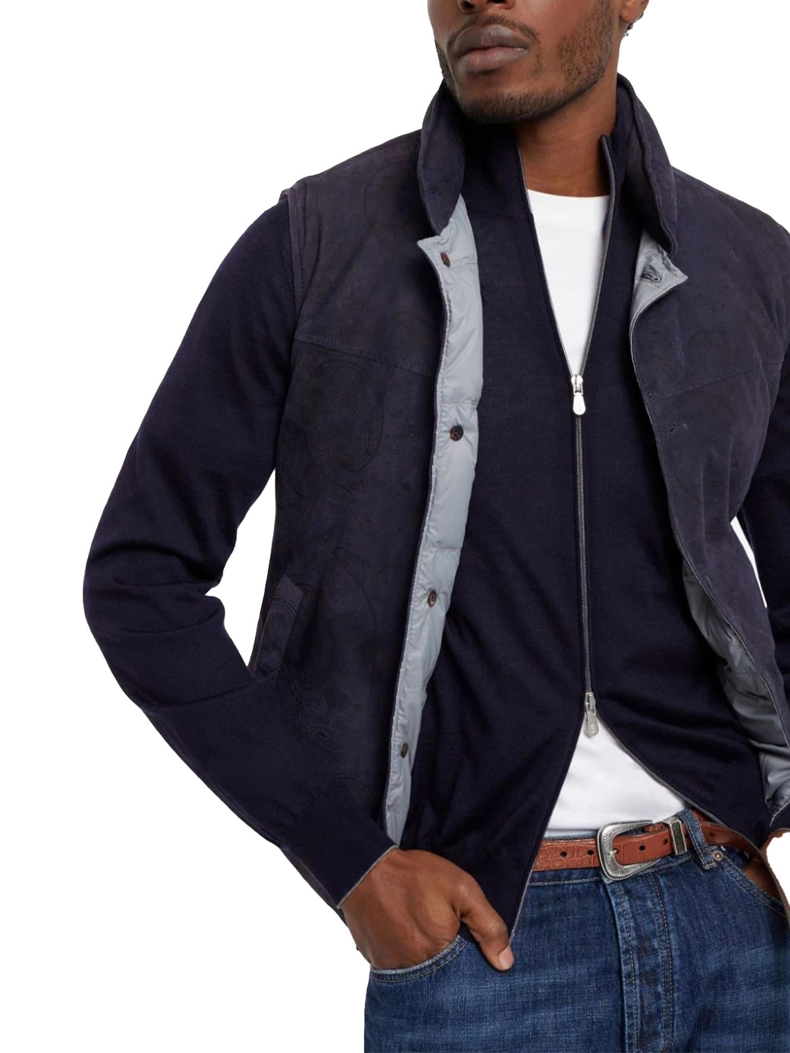 Cardigan con zip M2300106 CW425 BRUNELLO CUCINELLI 