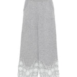 Pantaloni palazzo in cashmere con pizzo D475P304APPYU M2921 ERMANNO SCERVINO 