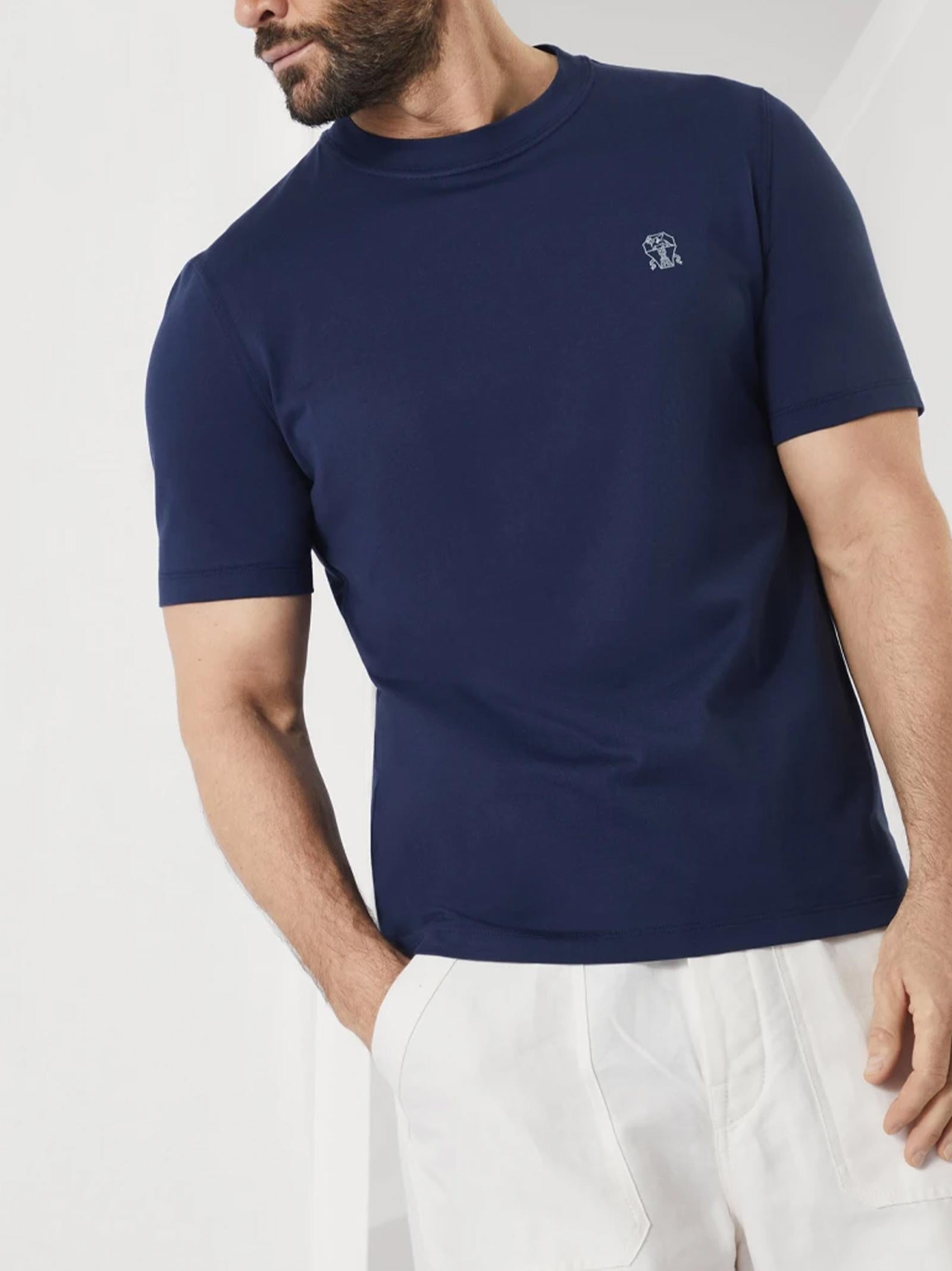 T-shirt girocollo M0B138440 C2443 BRUNELLO CUCINELLI 