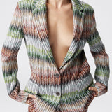 Blazer in maglia con paillettes