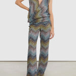Pantalone in viscosa lamé DS26SI0GBC0065 SMSNS MISSONI 