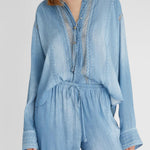 Camicia con ricamo D462K347EMY S4217 ERMANNO SCERVINO 