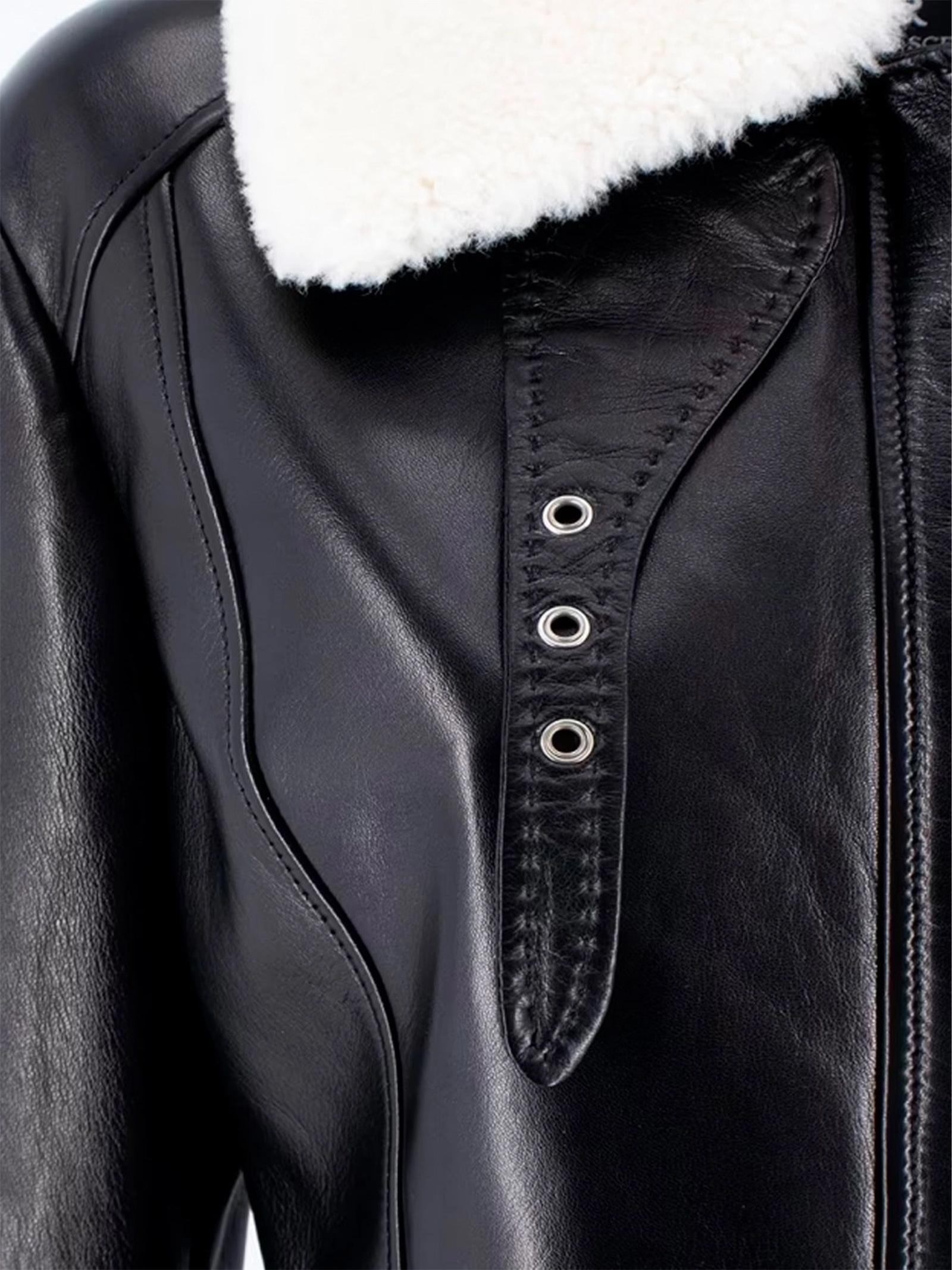 Giacca in pelle D470I314SHGKH 95708 ERMANNO SCERVINO 