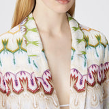 Blazer monopetto in pizzo