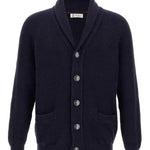 Cardigan scollo sciallato MNI708606 C2425 BRUNELLO CUCINELLI 