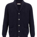 Cardigan scollo sciallato MNI708606 C2425 BRUNELLO CUCINELLI 