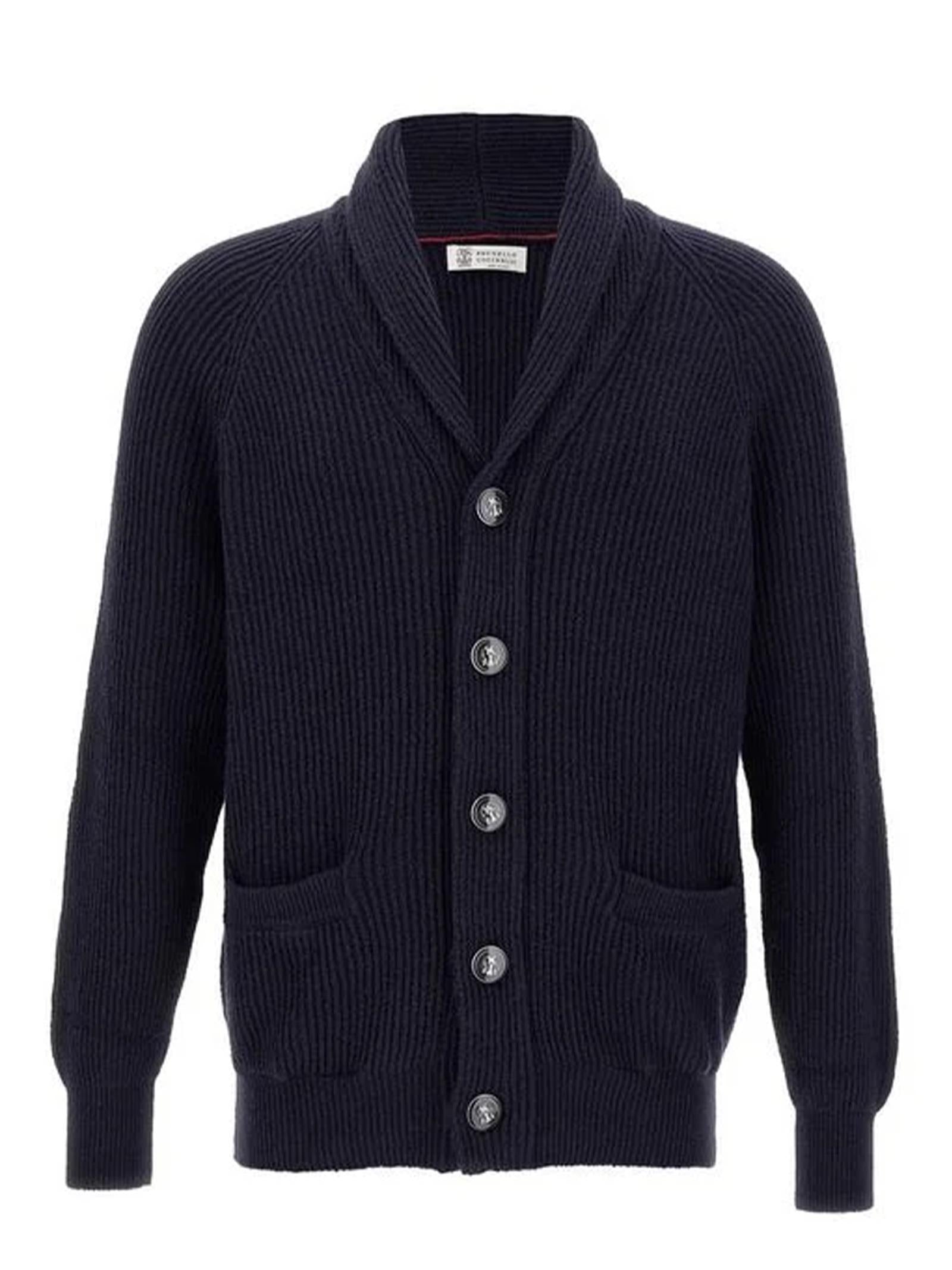 Cardigan scollo sciallato MNI708606 C2425 BRUNELLO CUCINELLI 