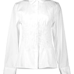 Camicia in popeline di cotone D472K363BQP 10601 ERMANNO SCERVINO 