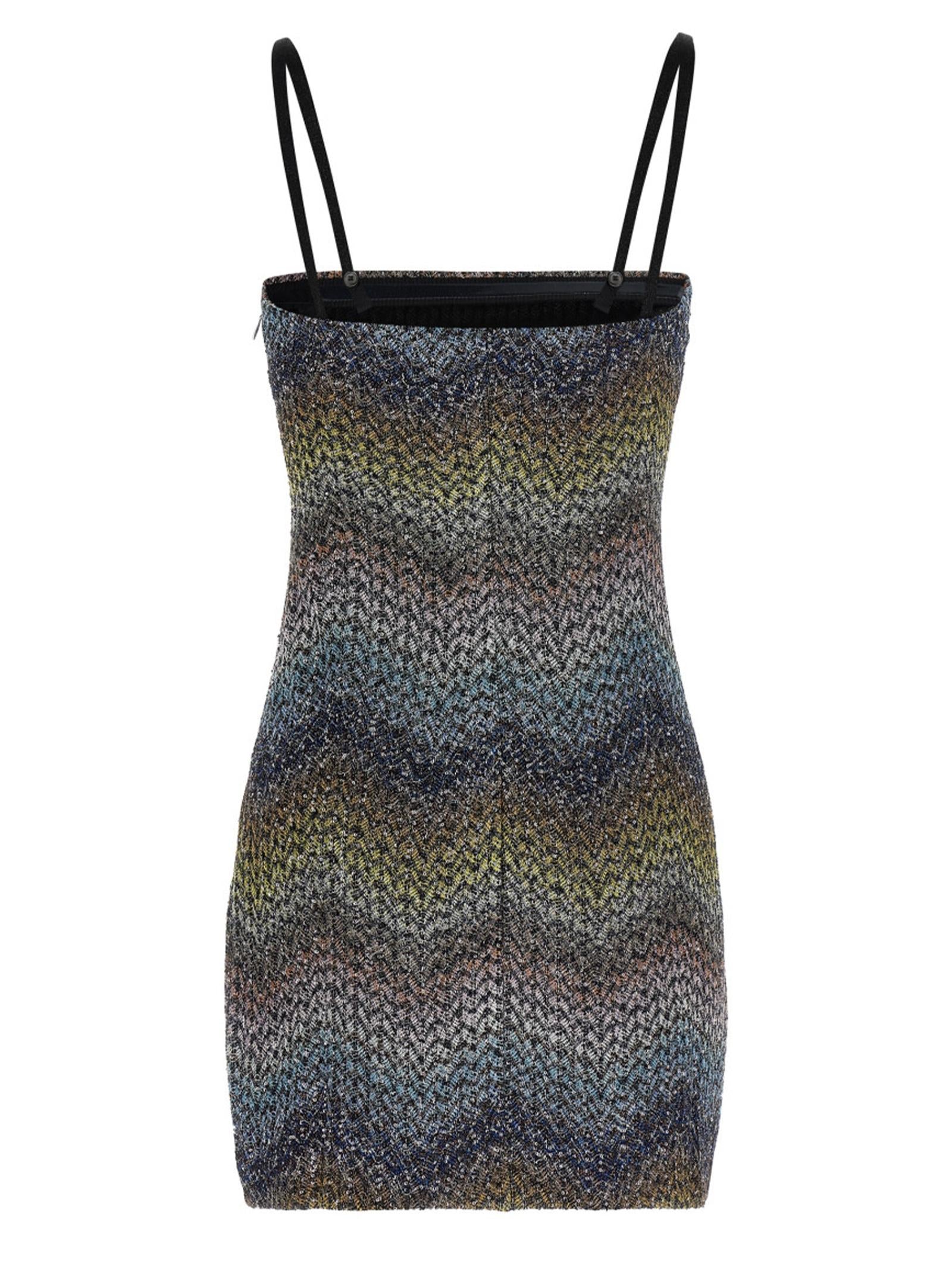 Mini abito CAPERDONI in lamé DS26SG2JBC0065 SMSNS MISSONI 