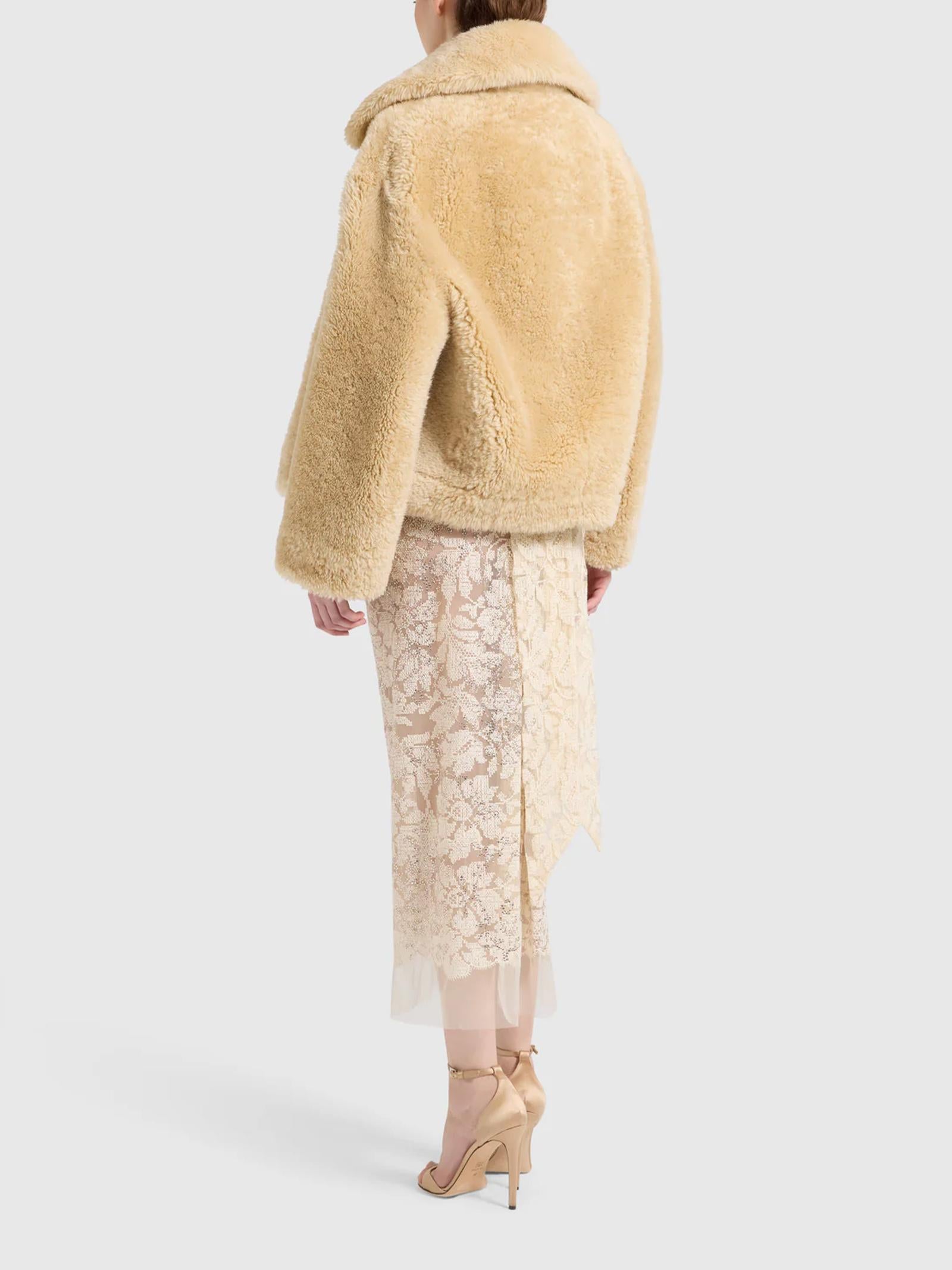 Shearling oversize D470I712LQO B4751 ERMANNO SCERVINO 