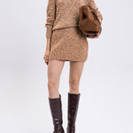 Minigonna in cashmere D472O346ITW D4705 ERMANNO SCERVINO 