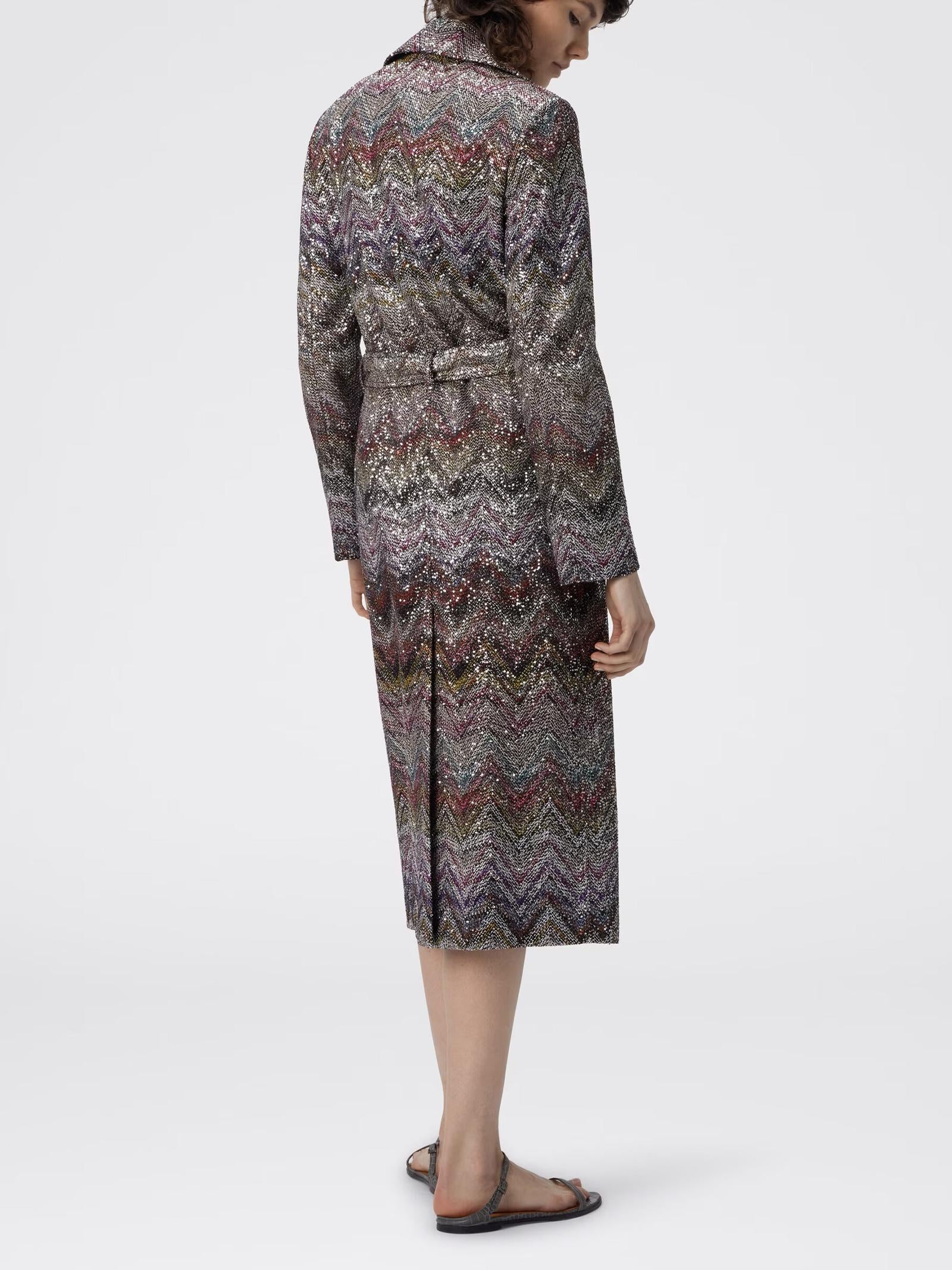 Trench lungo doppiopetto DS25WC0GBC005G S01HU MISSONI 