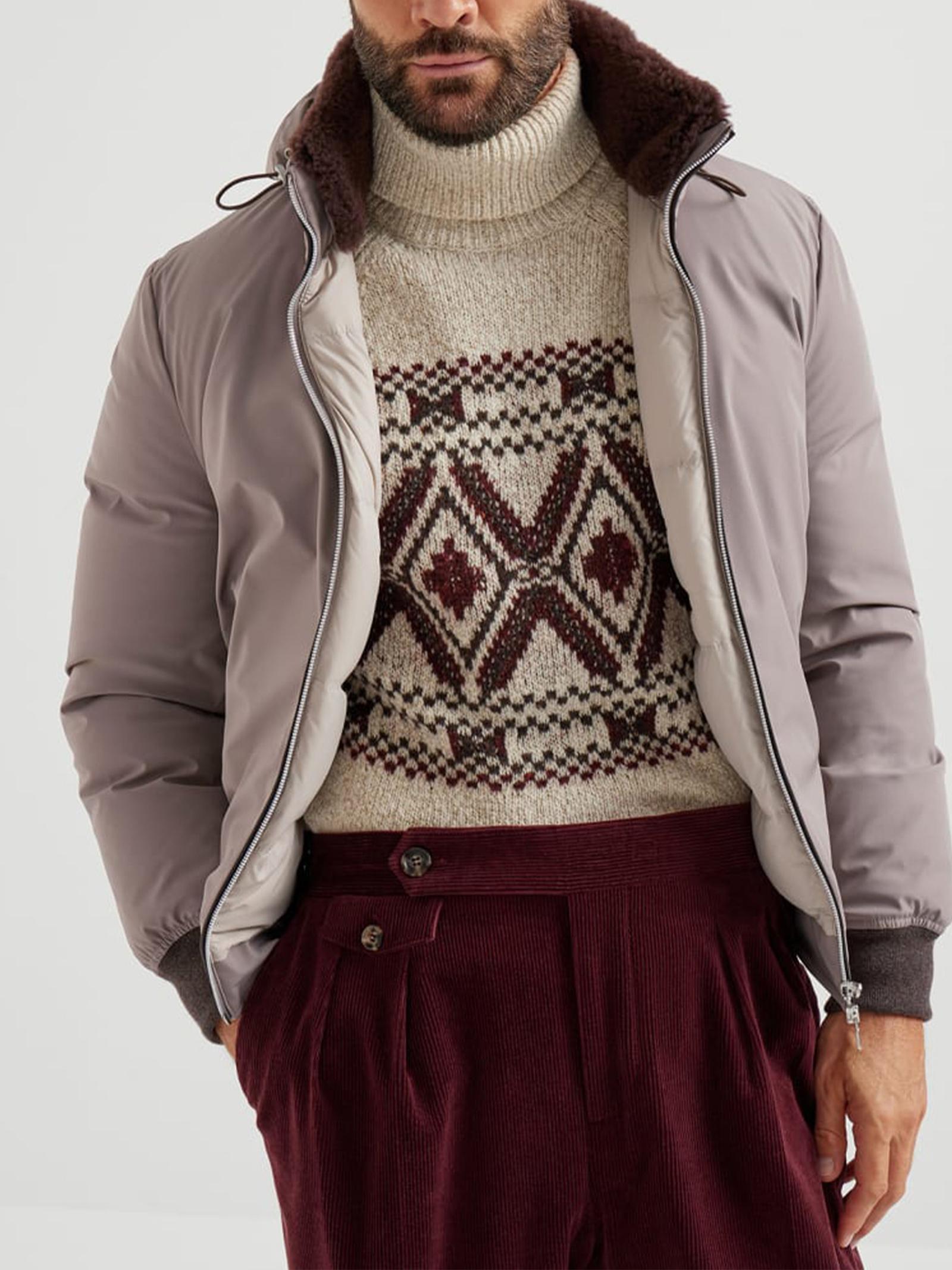 Piumino con cappuccio staccabile MV4061606 CGZ67 BRUNELLO CUCINELLI 