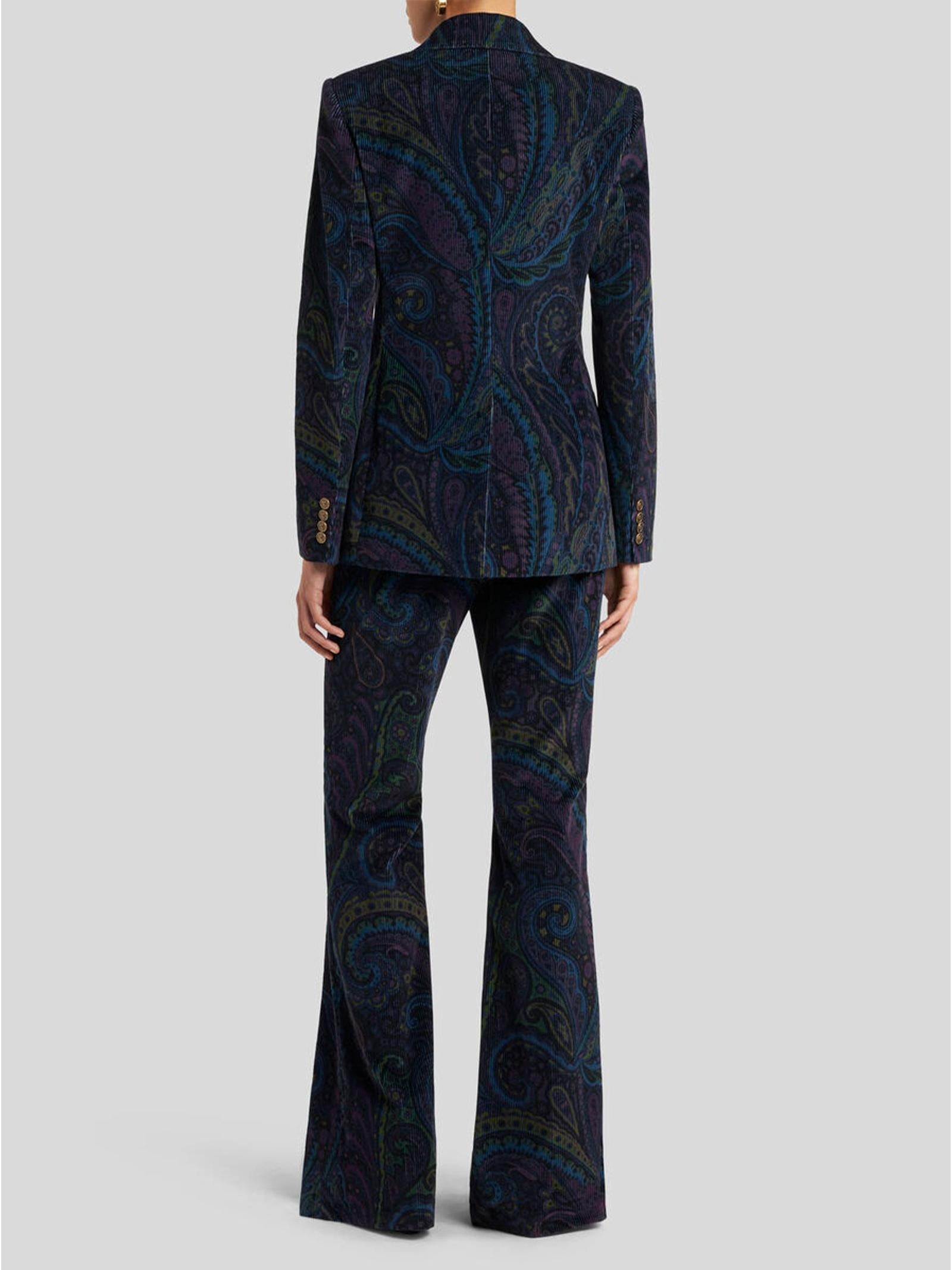 Giacca doppiopetto in velluto WRCA001099SAEE3 X0887 ETRO 