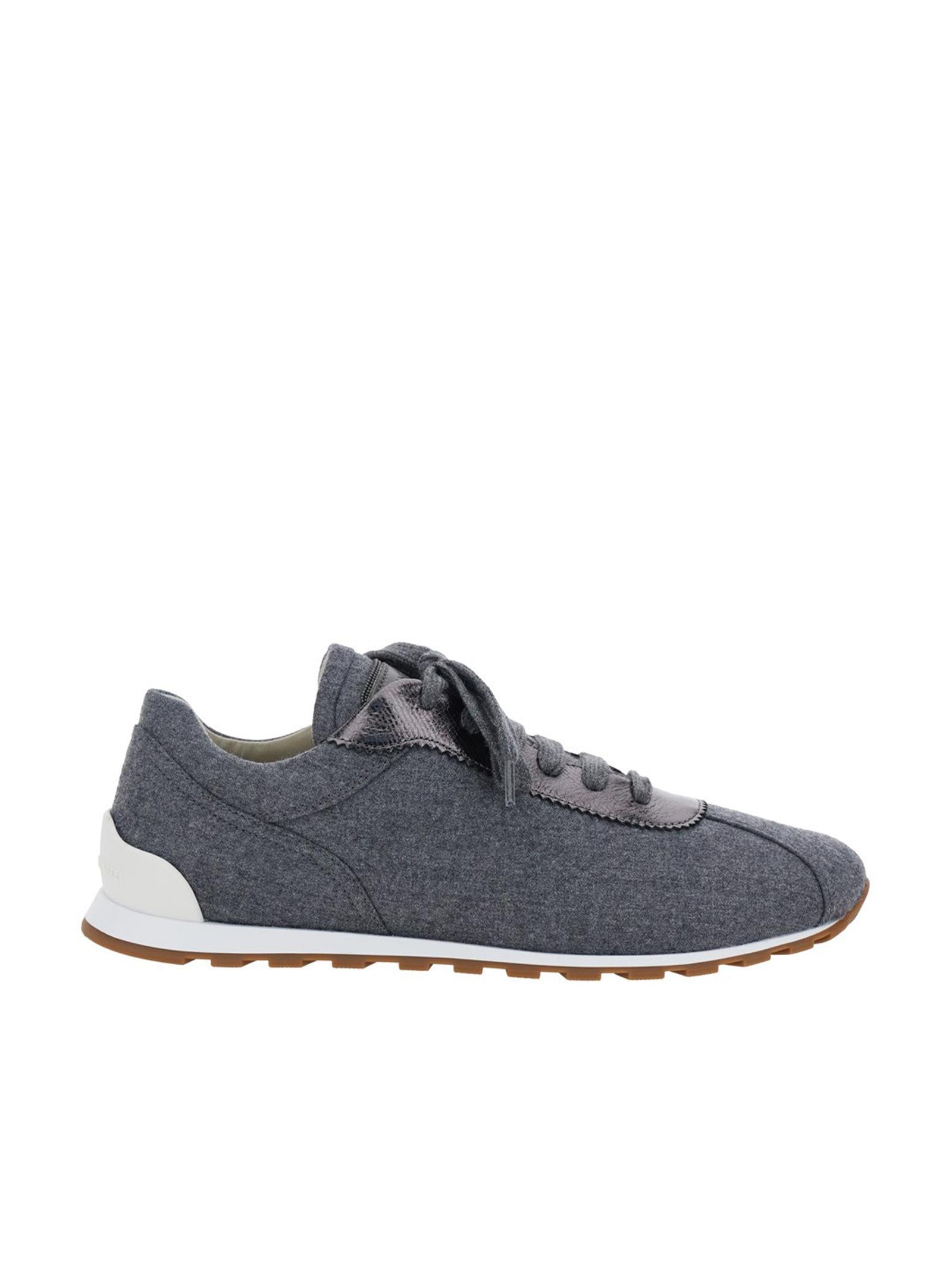 Runners in flanella di lana vergine MZ26G3031 C003 BRUNELLO CUCINELLI 