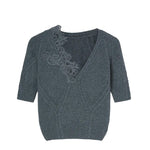 Top in lana e cashmere D474L503APNJG 84005 ERMANNO SCERVINO 