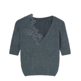 Top in lana e cashmere D474L503APNJG 84005 ERMANNO SCERVINO 