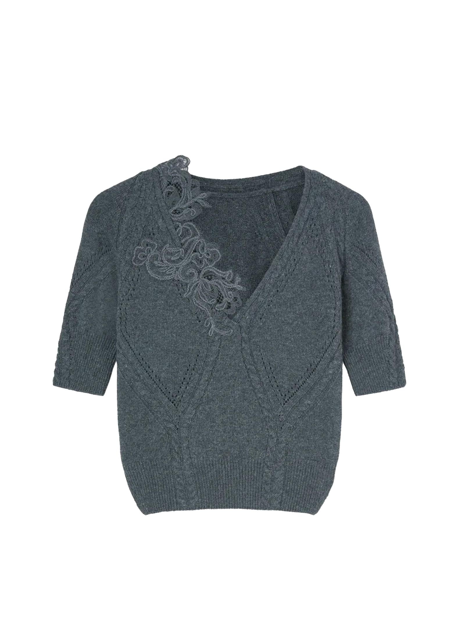 Top in lana e cashmere D474L503APNJG 84005 ERMANNO SCERVINO 