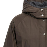Piumino Crop con cappuccio staccabile MG5017835 C4228 BRUNELLO CUCINELLI 