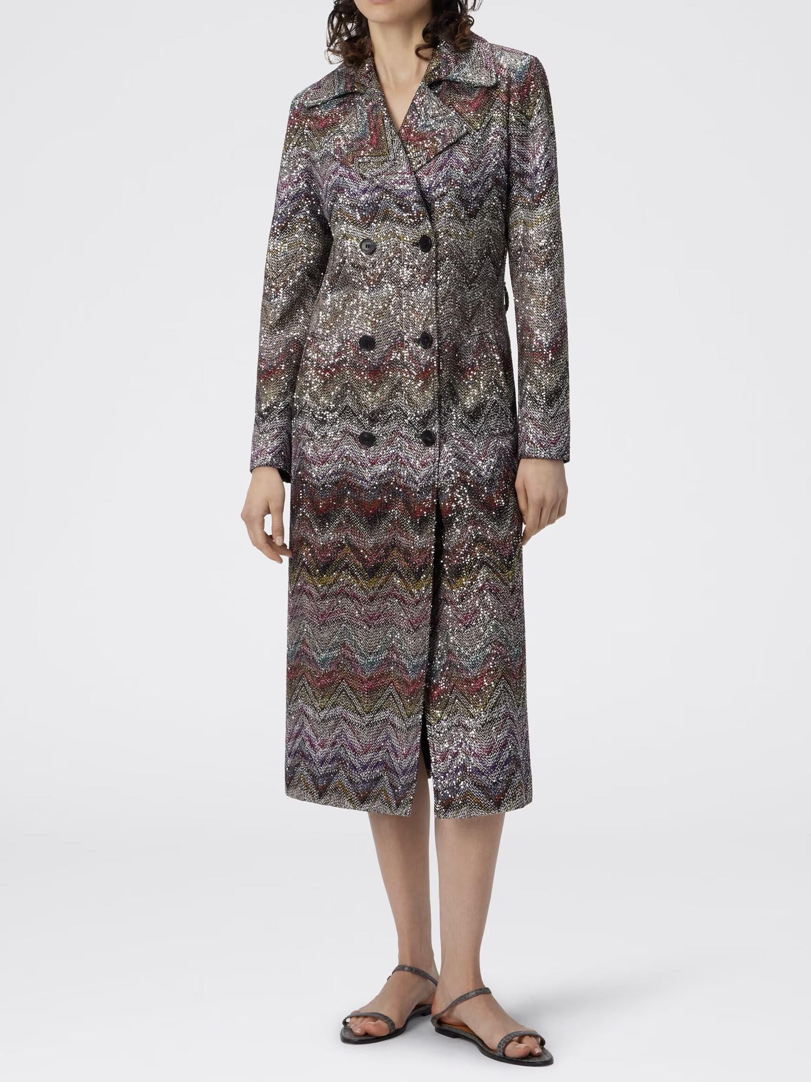 Trench lungo doppiopetto DS25WC0GBC005G S01HU MISSONI 